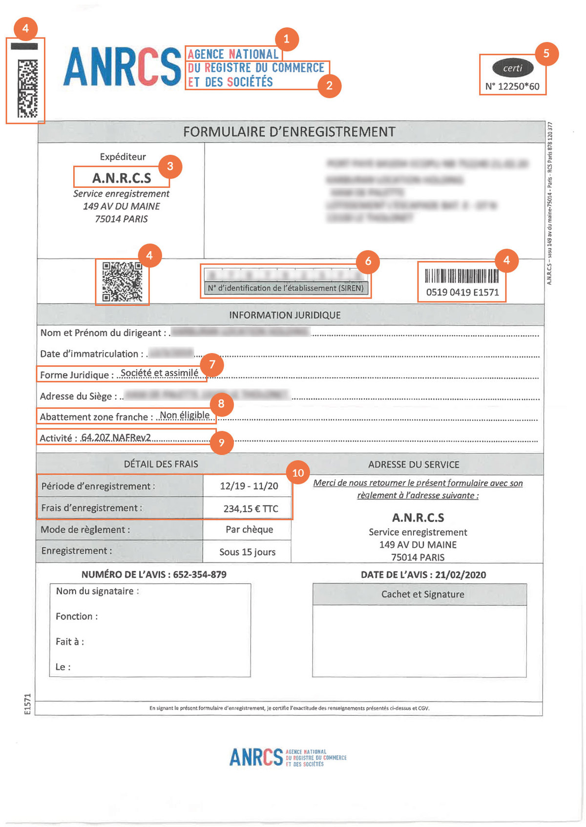 courrier frauduleux arnaque entrepreneur